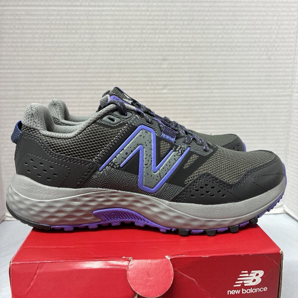 New Balance 410v8 Women’s Size 6 Trail Running Shoes WT410LQ8 Grey Blue